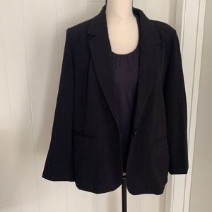 Briggs Petite black blazer coat